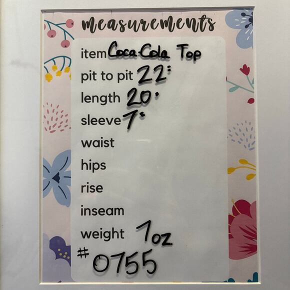 Coca Cola Cropped‎ T-Shirt Woman's Large Classic Lightweight Red White Faded - Picture 8 of 9